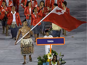 Tongan Olympic flag-bearer wan...