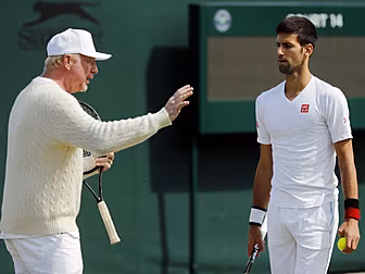 Novak Djokovic and Boris Becke...
