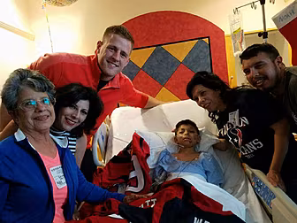 NFL player J.J. Watt delivers...