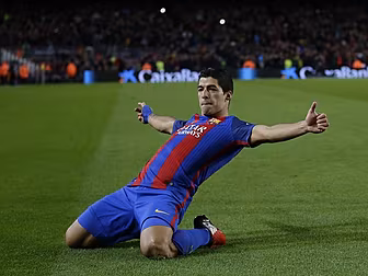 Luis Suarez scored his 100th g...