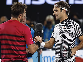 Roger Federer books his place...