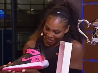 WATCH: Serena Williams receive...