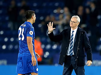 Leicester's Leonardo Ulloa...
