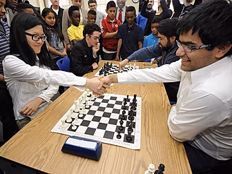 Chess player resigns for being...