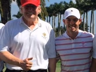 Rory McIlroy plays a round wit...