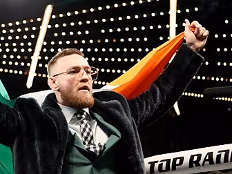 Conor McGregor tells reporters...
