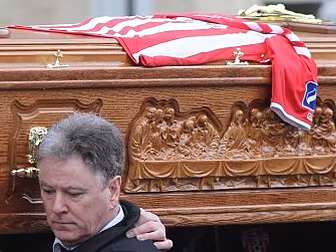 Ryan McBride's funeral tak...