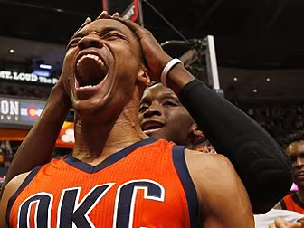 WATCH: Russell Westbrook break...