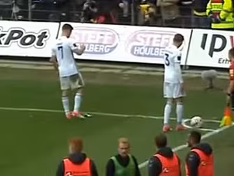 WATCH: Danish fans throw dead...