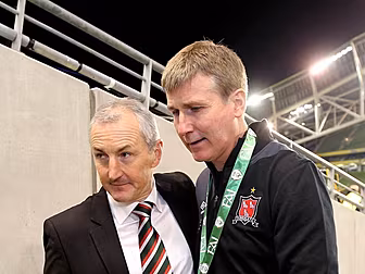 Stephen Kenny and John Caulfie...