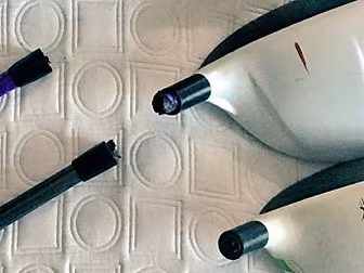 Pro golfer's clubs snapped...