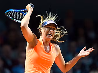 Maria Sharapova victorious in...