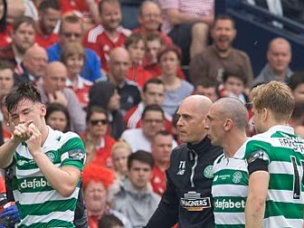 Celtic's Kieran Tierney su...