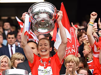Cork captain Rena Buckley on a...