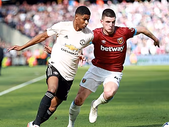 Declan Rice against Man United...