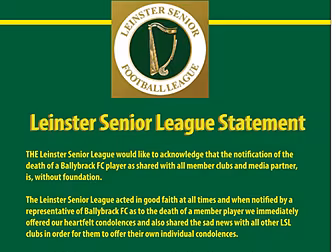 Praise be: Leinster Senior Lea...