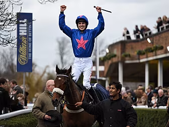 Cue Card wins the King George...