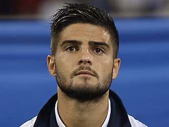 Italian footballer Lorenzo Ins...