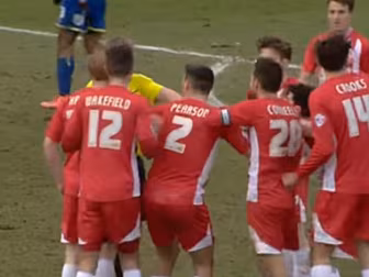 WATCH: Referee blows whistle f...