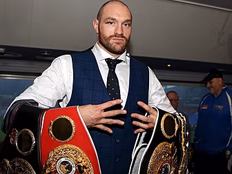 Boxing champion Tyson Fury sla...