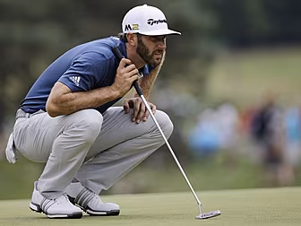 World No.3 Dustin Johnson with...