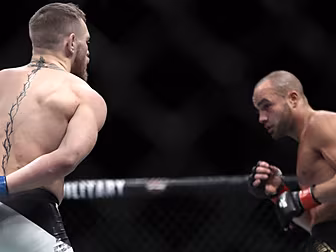 A humbled Eddie Alvarez compli...