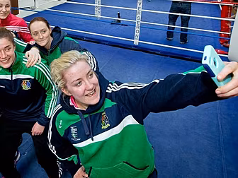Irish boxer Christina Desmond...