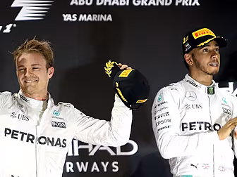 Nico Rosberg celebrates world...