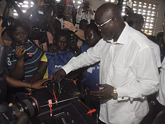 George Weah and the sportspeop...