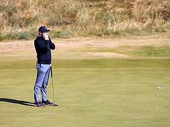 Rory McIlroy on his second rou...