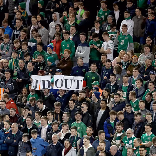 GALLERY: Ireland fans protest...