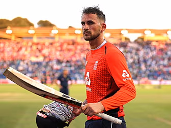 England opener Alex Hales will...