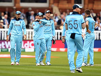 England cricketers go down to...