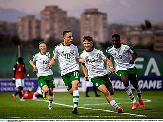 Ireland Under 19 midfielder Jo...