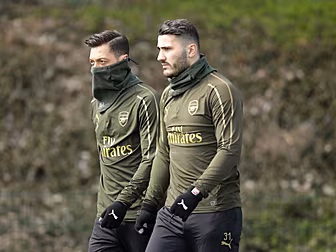 Arsenal's Ozil and Kolasinac c...