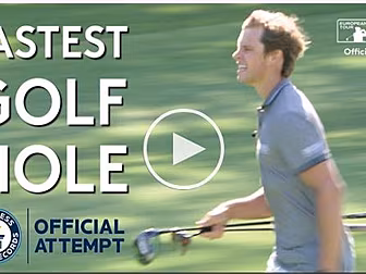 Watch: Four golfers try to bre...