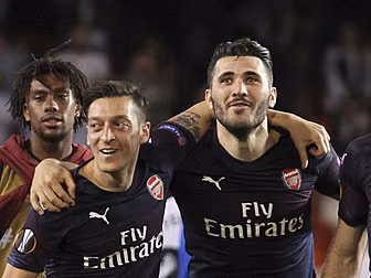 Mesut Ozil and Sead Kolasinac...