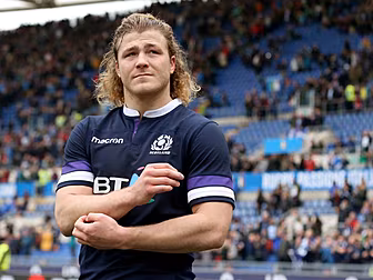 Scotland's David Denton forced...