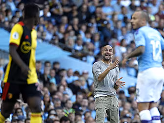 Pep Guardiola praises players...