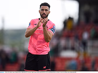 Shamrock Rovers' Roberto Lopes...