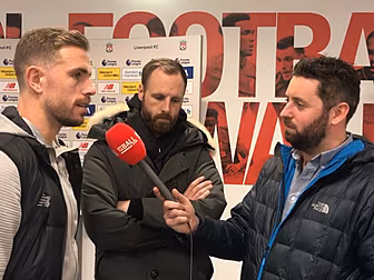 Jordan Henderson speaks to Off...