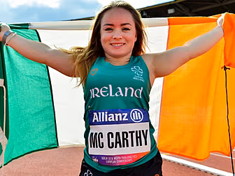 Niamh McCarthy wins bronze for...