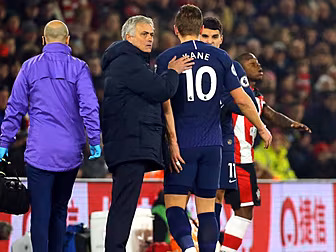 Tottenham striker Harry Kane o...