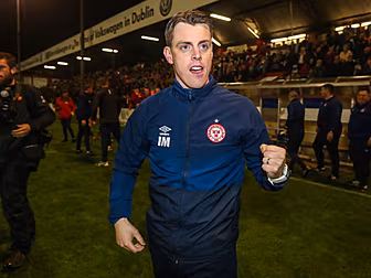 Shelbourne manager Ian Morris...
