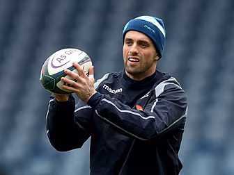 Adam Hastings at out-half for...