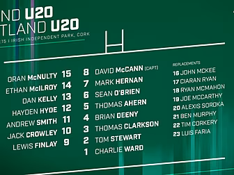 David McCann to lead Ireland 2...