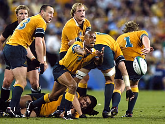 George Gregan's miracle tackle...