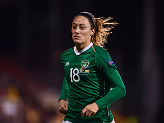 Ireland defender Megan Campbel...