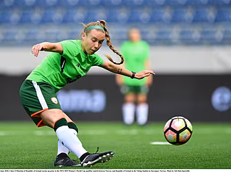 The Irish striker making it as...
