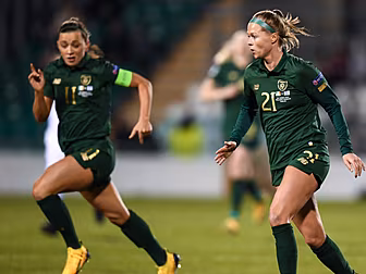 Katie McCabe and Ruesha Little...